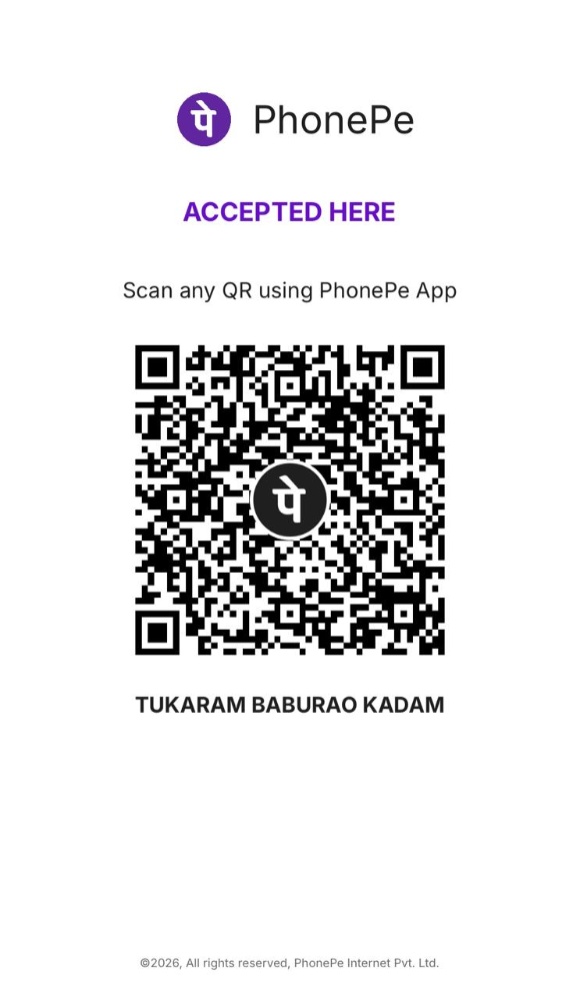 PhonePe donation QR code