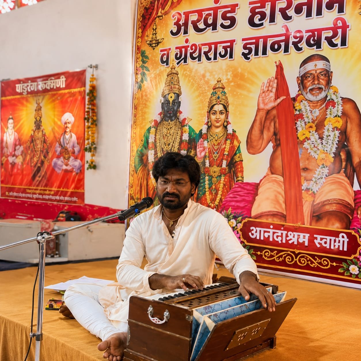 स्वरांच्या गजरात तल्लीन विद्यार्थी