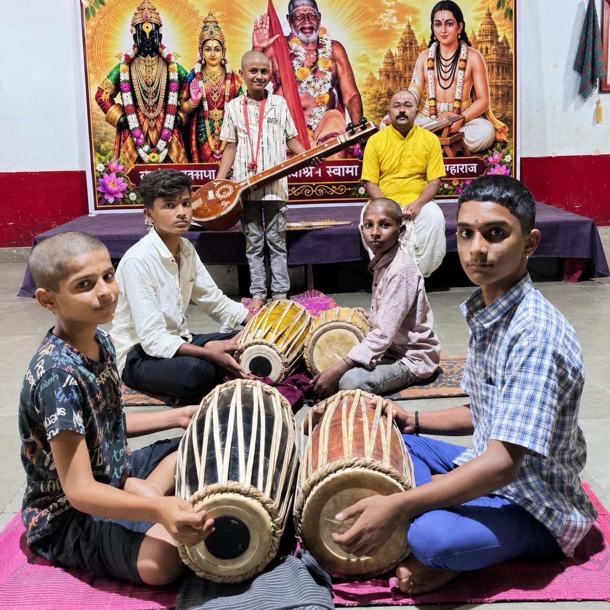मृदंगाचा गजर व सराव